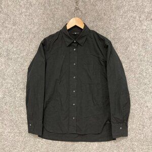 Uniqlo Jill Sander Womens Shirt Small Black Long Sleeve Button Business